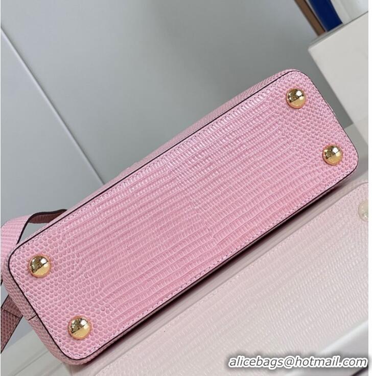 Best Price Louis Vuitton Capucines Lizard print BB M21043 Pink