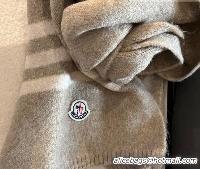 Market Sells Moncler Knit Long Scarf 30x175cm 1028 Grey 2023