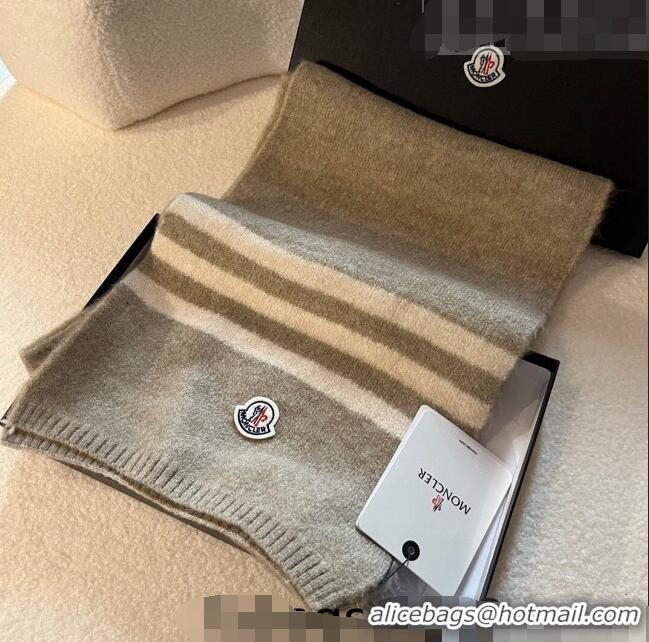 Market Sells Moncler Knit Long Scarf 30x175cm 1028 Grey 2023