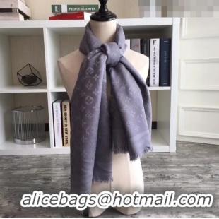 Buy Discount Louis Vuitton Monogram Scarf LV103004 Grey 2023