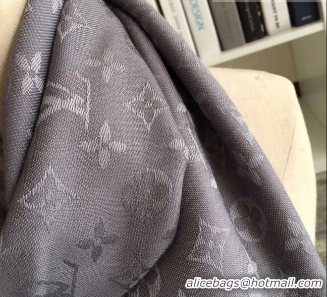 Buy Discount Louis Vuitton Monogram Scarf LV103004 Grey 2023