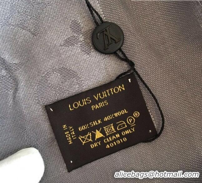 Buy Discount Louis Vuitton Monogram Scarf LV103004 Grey 2023