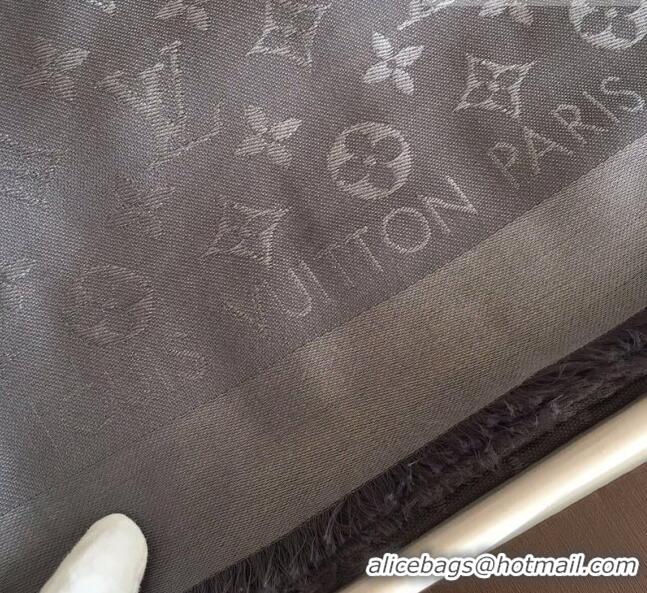 Buy Discount Louis Vuitton Monogram Scarf LV103004 Grey 2023