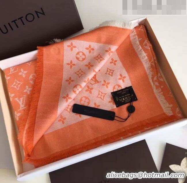 Good Product Louis Vuitton Monogram Scarf LV103006 Orange 2023