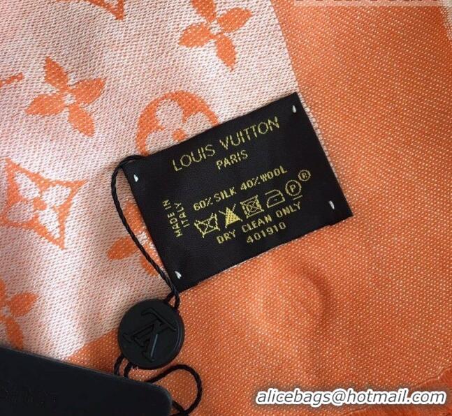 Good Product Louis Vuitton Monogram Scarf LV103006 Orange 2023