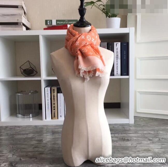 Good Product Louis Vuitton Monogram Scarf LV103006 Orange 2023