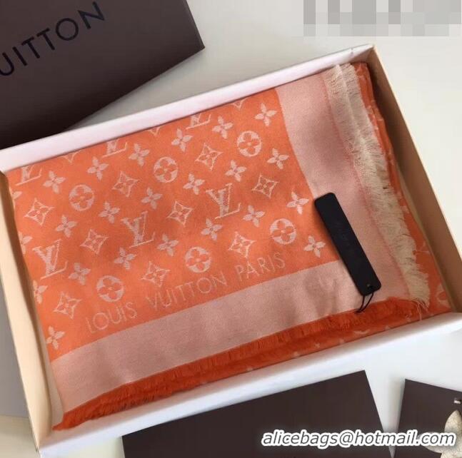 Good Product Louis Vuitton Monogram Scarf LV103006 Orange 2023