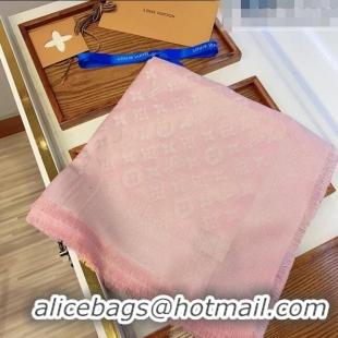 Big Discount Louis Vuitton Monogram Scarf LV103010 Silver/Pink 2023