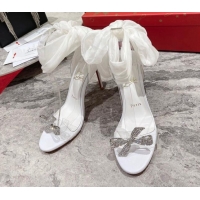 Discount Fashion Christian Louboutin Astrid Sandals with 10cm Heel White 217059