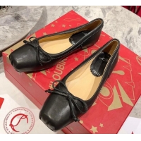 Good Looking Christian Louboutin Mamadrague Ballerinas Flat in Nappa Leather Black 915034