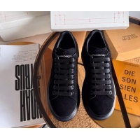 Lowest Price Alexander McQueen Oversized Sneakers in Black Suede 228118