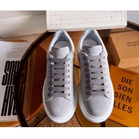 Big Discount Alexander McQueen Oversized Sneakers in Suede Grey/White 0228121