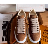 Good Product Alexander McQueen Oversized Sneakers in Brown Suede 0228122