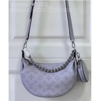 Inexpensive Louis Vuitton Mahina Leather Baia PM M22959 Light Lilac