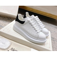 Big Discount Alexander McQueen Oversized Sneakers with Suede Heel White/Black 614110