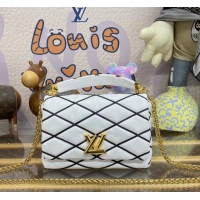 Buy Discount Louis Vuitton GO-14 MM M23601 White