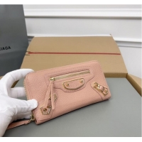 Good Product Balenciaga WOMENS NEO CLASSIC CONTINENTAL WALLET 64011 pink