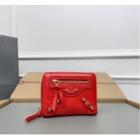 Top Quality Balenciaga WOMENS LE CAGOLE MINI WALLET 71523 Red