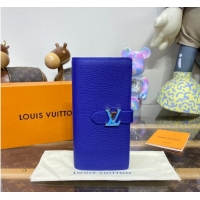 Inexpensive Louis Vuitton Vertical Wallet M82441 Blue