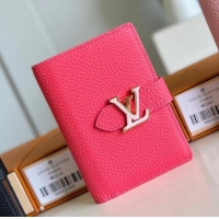 Inexpensive Louis Vuitton Vertical Compact Wallet M82461 Dragon Fruit Pink