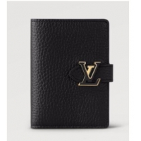 Super Quality Louis Vuitton Vertical Compact Wallet M82461 BLACK