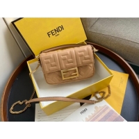 Luxurious Fendi Baguette Mini Nappa Leather Bag 0191M75 Apricot 2023