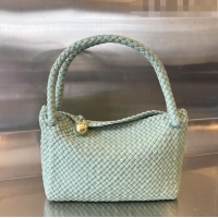 Top Quality Bottega Veneta Tosca Shoulder Bag in Intreccio Leather 716974 Sage Green 2023