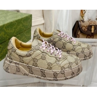 Shop Duplicate Gucci GG Allover Sneakers Beige 814030