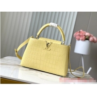 Reasonable Price Louis Vuitton Capucines MM N93419 yellow