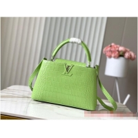 Buy Discount Louis Vuitton Capucines MM N93419 Light Green