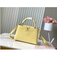 Promotional Louis Vuitton Crocodile Capucines BB N48865 Yellow