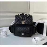 Unique Grade Chanel small BACKPACK AS4398 BLACK