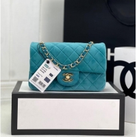 Famous Brand Chanel CLASSIC HANDBAG A1116 LIGHT BLUE