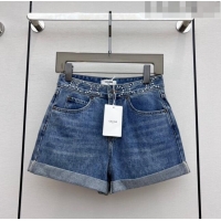 ​Buy New Cheap Celine Denim Shorts C71702 Blue 2023