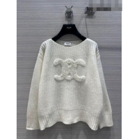 Low Cost Celine Cashmere Sweater C91526 White 2023