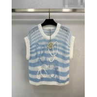 ​Grade Quality Loewe Knit Vest L71106 Blue 2023