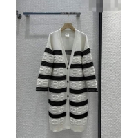 ​Top Quality Hermes Cashmere Cardigan H91532 Black/Whtie 2023