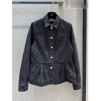 Unique Grade Chanel Denim Jacket CH101907 Black 2023