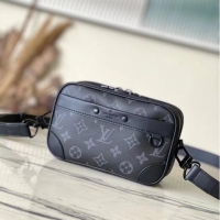 Best Price Louis Vuitton Monogram Eclipse coated canvas Nano Alpha M82544 black