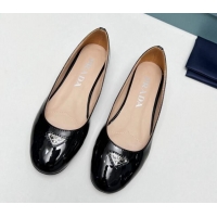 Grade Quality Prada Patent Leather ballerinas Flat Black 725065