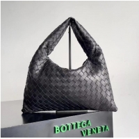 Super Quality Bottega Veneta Hop Intrecciato Leather Tote Bag 763966 Black