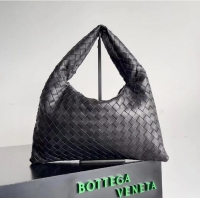 Top Grade Bottega Veneta Hop Intrecciato Leather Tote Bag 763966 Black