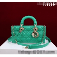 New Design Dior Medium Lady D-Joy Bag in Cannage Lambskin 1021 Light Green 2023