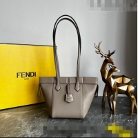 Top Quality Fendi Origami Mini Bag in Grey Leather that can be transformed F1076 Grey 2023