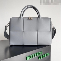 Super Quality Bottega Veneta Arco Briefcase in Intreccio Leather 680120 Grey 2023