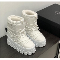 Low Price Prada Nylon gabardine après-ski boots White 1U007N2