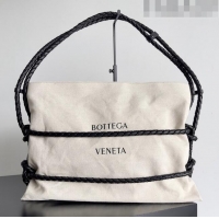 Famous Brand Bottega Veneta Canvas Tote Bag BV101717 White 2023