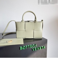 Good Product Bottega Veneta Mini Arco Tote Bag in Lambskin 709337 Light Green 2023