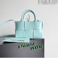 Top Quality Bottega Veneta Mini Arco Tote Bag in Lambskin 709337 Light Blue 2023