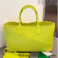 Top Quality Bottega Veneta Large Cabat Tote Bag in Intreccio Leather 608811 Kiwi Green 2023